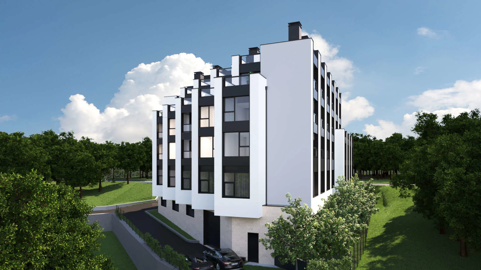 Визуализация на сграда River Side изглед 4